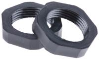 127-423 RS PRO Black Nylon Cable Gland Locknut, PG13.5 Thread