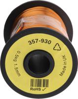 357-930 RS PRO 1.59mm Enamelled Copper Wire, 15 AWG 30m Reel