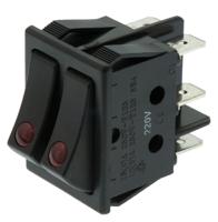 wrg32f7bbbkn ZF DPST, On-Off Rocker Switch Panel Mount