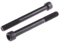 468-0458 RS PRO Black, Self-Colour Steel Hex Socket Cap Screw, DIN 912, M12 x 120mm