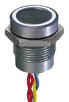 pbar9afb000a0w APEM Illuminated Piezo Switch, Momentary, Pulse, SPST, IP68, Flying Lead, 200 mA @ 24 V dc, -40 → +75°C