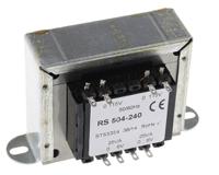 504-240 RS PRO 50VA 2 Output Chassis Mounting Transformer, 6V ac, IEC 61558-2-6