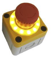a02esi3b102ix0pea01qh22l57yc APEM A02ES-I Series Twist Release Emergency Stop Push Button, Panel Mount, 22mm Cutout, 2NC, IP65