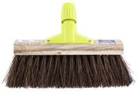 674-263 Cottam Broom, Red With Bassine, Cane Bristles for Industrial, Yard