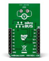 mikroe-2436 MikroElektronika Voltmeter Click Voltage Measurement for MCP3201 for MikroBus