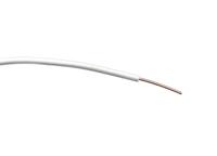 196-4307 RS PRO White 0.26mm² Hook Up Wire, 23 AWG, 1/0.6 mm, 100m, PVC Insulation