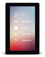 mikroe-2178 MikroElektronika MIKROE-2178 TFT LCD Colour Display / Touch Screen, 7in, 800 x 480pixels