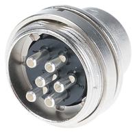 0903230006 binder 6 Pole Miniature Din Plug, 5A, 250 V, Male, Panel Mount