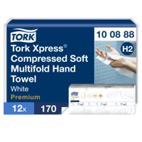 100888 Tork Multifold White Paper Towel, 320 x 212mm, 2-Ply, 12 x 170 Sheets Sheets