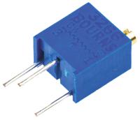 3266w-1-103lf 10kΩ, Through Hole Trimmer Potentiometer 0.25W Top Adjust Bourns, 3266