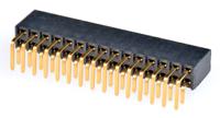 ssw-115-02-g-d-ra Samtec SSW Series Right Angle Through Hole Mount PCB Socket, 30-Contact, 2-Row, 2.54mm Pitch, Solder Termination