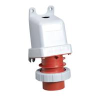 2cma167122r1000 Amphenol Industrial, 2CMA1 IP67, IP69 Red Wall Mount 3P+N+E Angled Industrial Power Plug, Rated At 32A, 415 V