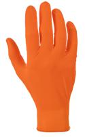 ga0053 Unigloves Orange Powder-Free Nitrile Disposable Gloves, Size 8, Medium, 100 per Pack