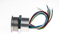 12416454 Schurter Illuminated Push Button Switch, Momentary, Panel Mount, 30mm Cutout, SPST, Blue, Green, Red LED, 4 →