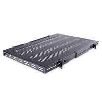 adjshelfhdv StarTech.com ADJ Series Black Shelf, 1U, 150kg Load, 446mm x 965mm