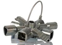 00-11-01 Knipex Diecast Zinc 17-way Control Cabinet Key