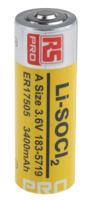 183-5719 RS PRO Lithium Thionyl Chloride 3.6V, A Battery