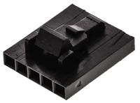 104257-4 TE Connectivity, AMPMODU MTE Female Connector Housing, 2.54mm Pitch, 5 Way, 1 Row