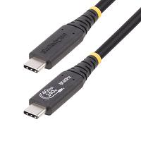 1m-40g-usb4-cable StarTech.com USB 4.0, Male USB C to Male USB C, 40Gbps, 1m