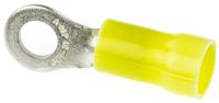 160292 TE Connectivity, PLASTI-GRIP Insulated Crimp Ring Terminal, M5 Stud Size, 2.6mm² to 6.6mm² Wire Size, Yellow