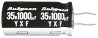 16yxf2200mefckc125x25 Rubycon 2200μF Aluminium Electrolytic Capacitor 16V dc, Radial, Through Hole - 16YXF2200MEFCKC12.5X25