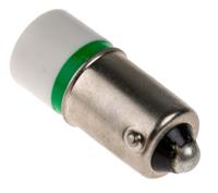 210-620 RS PRO Green LED Indicator Lamp, 28V ac/dc, BA9s Base, 10mm Diameter, 1610mcd