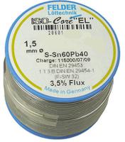 2060153037 Felder Lottechnik Wire, 1.5mm Lead solder, 183°C Melting Point