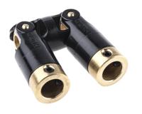 111163232 Huco Universal Joint 111.16.3232, Double, Plain, Bore 10 x 10mm, 89.8mm Length