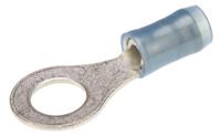 320563 TE Connectivity, PIDG Insulated Ring Terminal, M6 Stud Size, 1mm² to 2.6mm² Wire Size, Blue