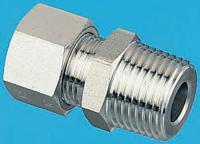 1805-16-21 Legris Stainless Steel Pipe Fitting, Straight Hexagon Coupler, Male BSP 1/2in