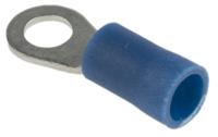 178-7267 RS PRO Insulated Ring Terminal, 4.3mm Stud Size, 1.5mm² to 2.5mm² Wire Size, Blue