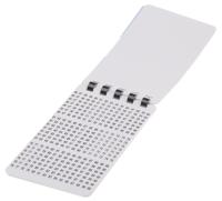 812-1534 RS PRO Adhesive Cable Markers, Black on White, Pre-printed "46 → 90"
