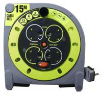 889-2488 RS PRO 15m 4 Socket Type G - British Cable Reel Open Reel, 240 V
