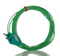 262-3203 RS PRO Type K Thermocouple 3m Length, 1/0.3mm Diameter, -75°C → +260°C