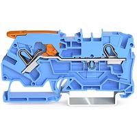 2104-1204 WAGO  TOPJOB S Series Blue, 4mm², 1-Level, Push In Termination, ATEX, CSA, IECEx