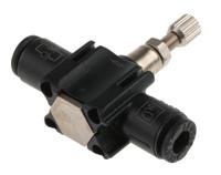 7770-04-00 Legris 7770 Series Tube Flow Regulator, 4mm Tube Inlet Port x 4mm Tube Outlet Port