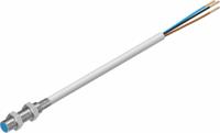 sien-m5b-ps-k-l Festo Inductive Threaded Barrel Proximity Sensor, M5, 0.8 mm Detection, PNP NO, 10 → 30 V dc
