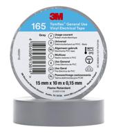 3m-165-grey-15mm-x-10m 3M Temflex Grey Vinyl Electrical Tape, 15mm x 10m