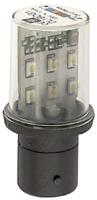 dl1bdg1 BA15d LED Lamp, White, 120 V ac