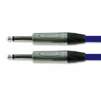 101-002-202-060 Van Damme Male 6.35mm Mono Jack to Male 6.35mm Mono Jack Aux Cable, Blue, 3m