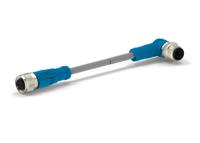 t4152223004-003 TE Connectivity Male 4 way M12 Plug to Female M12 Pigtail Cable Assembly, 1.5 m
