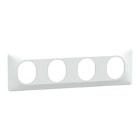 s320708 Schneider Electric White, 4 Gang, Ovalis C Series