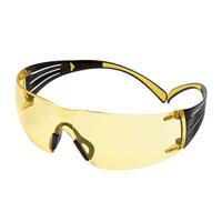 sf403sgaf-yel 3M SecureFit™ 400 UV Safety Glasses, Amber PC Lens