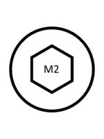 527-218 RS PRO Stainless Steel, Hex Nut, M2