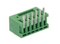 1881480 Phoenix Contact, 2.5mm Pitch, MC 0.5/ 6-G-2.5, 6 Way, Right Angle, Pluggable Terminal Block, Header, Wave Soldering,