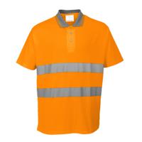 s171orrm Portwest S171 Orange Unisex Hi Vis Polo Shirt, M