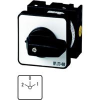 019871-t0-2-15422e Eaton, 2P 3 Position 45° Changeover Cam Switch, 690V (Volts), 20A, Short Thumb Grip Actuator