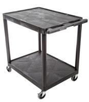225-6003 RS PRO 2 Shelf PE Trolley Trolley, 810 x 610mm, 180kg Load