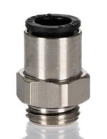 3101-08-13 Legris LF3000 Series Straight Threaded Adaptor, G 1/4 Male to Push In 8 mm, Threaded-to-Tube Connection Style
