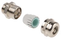 53112571 Lapp SKINTOP Series Nickel Plated Brass Cable Gland, M16 Thread, 4.5mm min., 10mm max., IP68